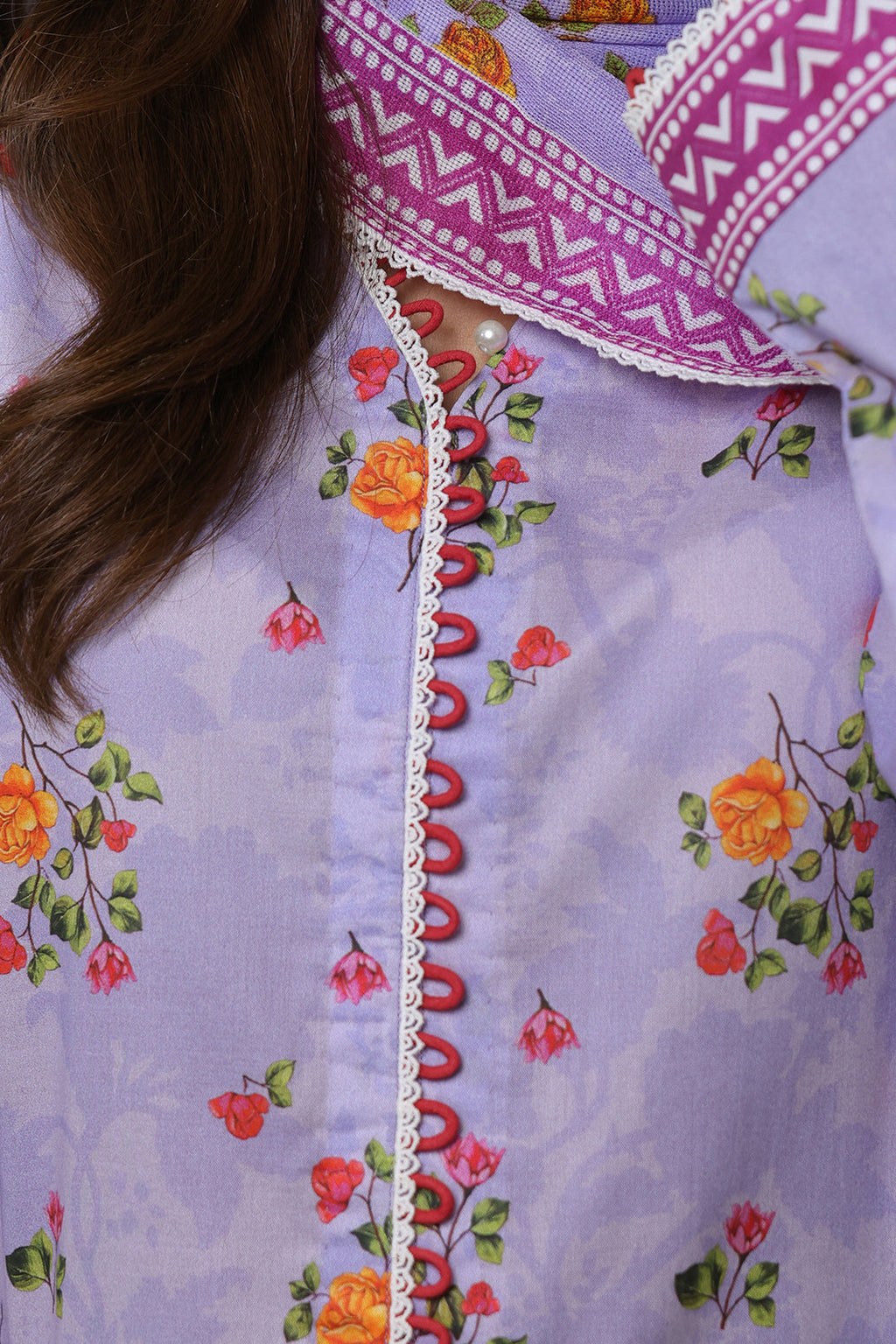 Zellbury | Unstitched 3 Piece Lawn | Shirt Shalwar Dupatta - 1420 - Libasekhas