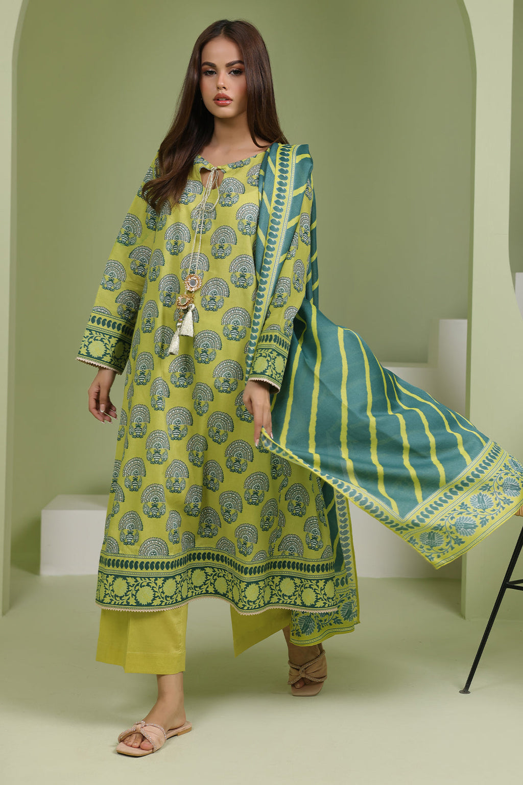 Zellbury | Unstitched 3 Piece Lawn | Shirt Shalwar Dupatta - 1720 - Libasekhas