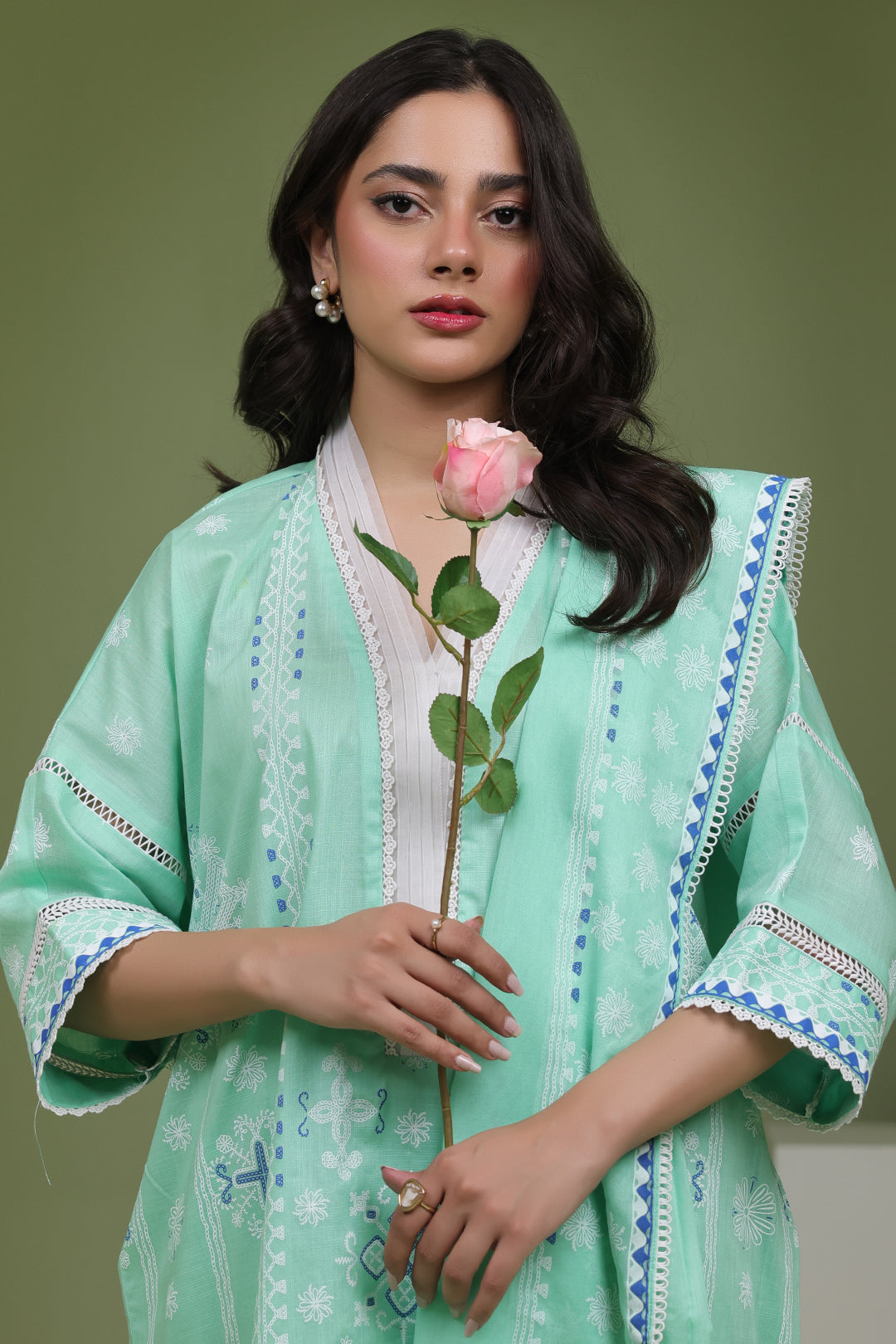 Zellbury | Unstitched 3 Piece Slub | Shirt Shalwar Dupatta - 1240 - Libasekhas