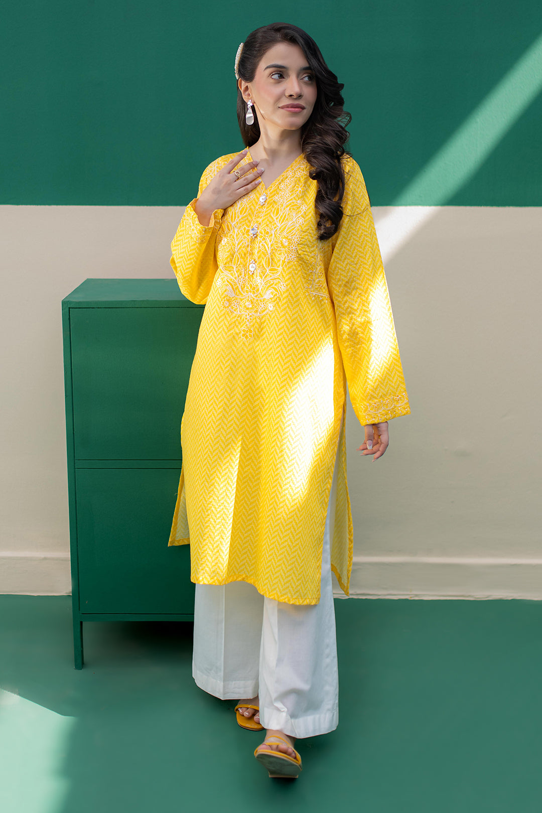 Zellbury | Summer Pret | Embroidered Kurta - 2895 - Libasekhas