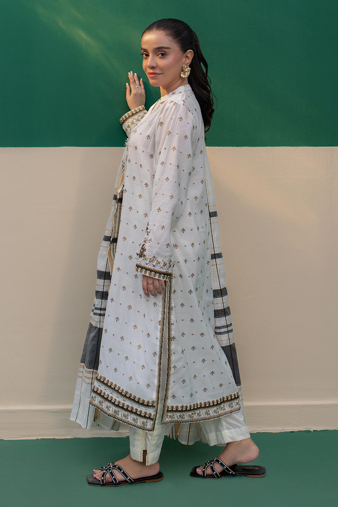 Zellbury | Summer Pret | Embroidered Kurta Dupatta - 1978 - Libasekhas