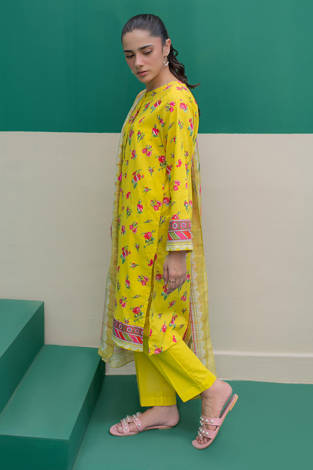 Zellbury | Summer Pret | Kurta Dupatta Trouser - 2111 - Libasekhas