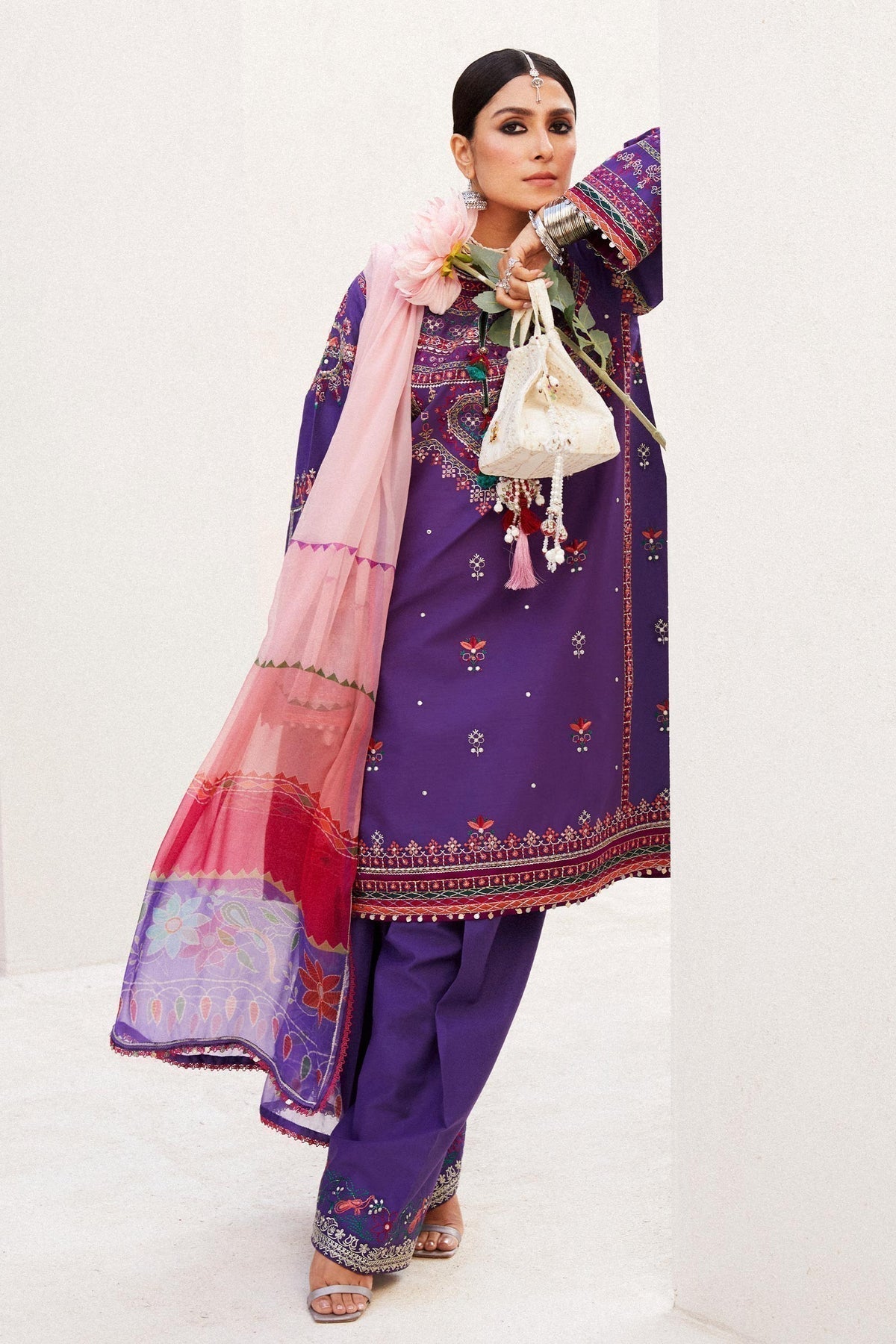 Zara Shahjahan | Luxury Lawn 24 | LAMIA-7B - Riwayat-e-Khas