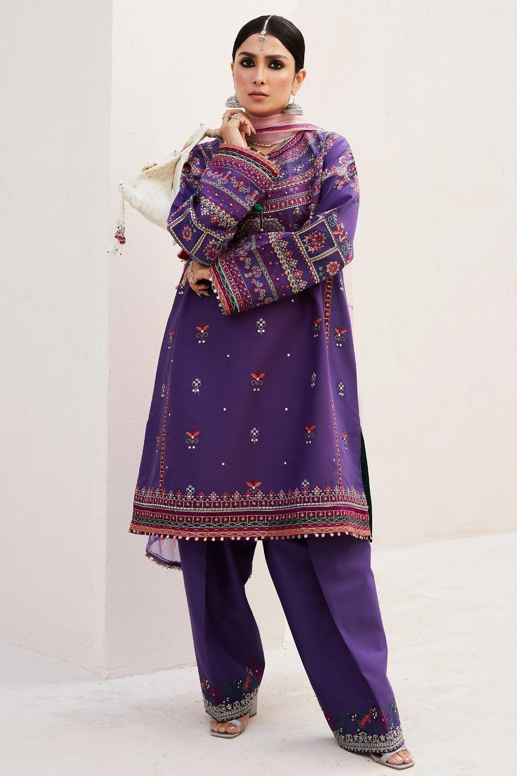 Zara Shahjahan | Luxury Lawn 24 | LAMIA-7B - Riwayat-e-Khas