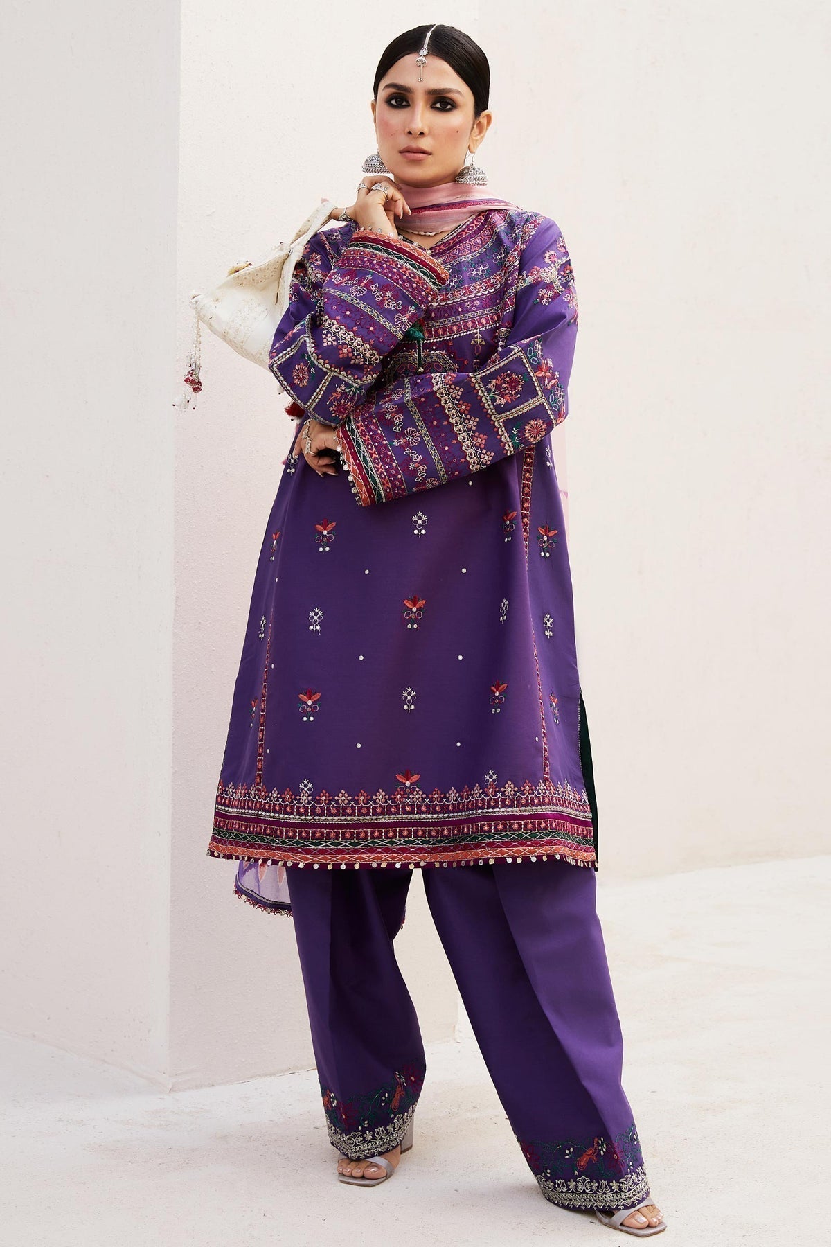 Zara Shahjahan | Luxury Lawn 24 | LAMIA-7B - Riwayat-e-Khas