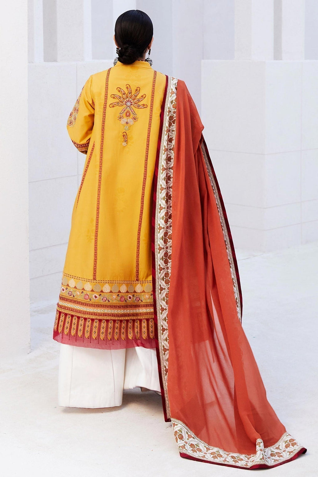 Zara Shahjahan | Luxury Lawn 24 | SANDAL-10A - Riwayat-e-Khas