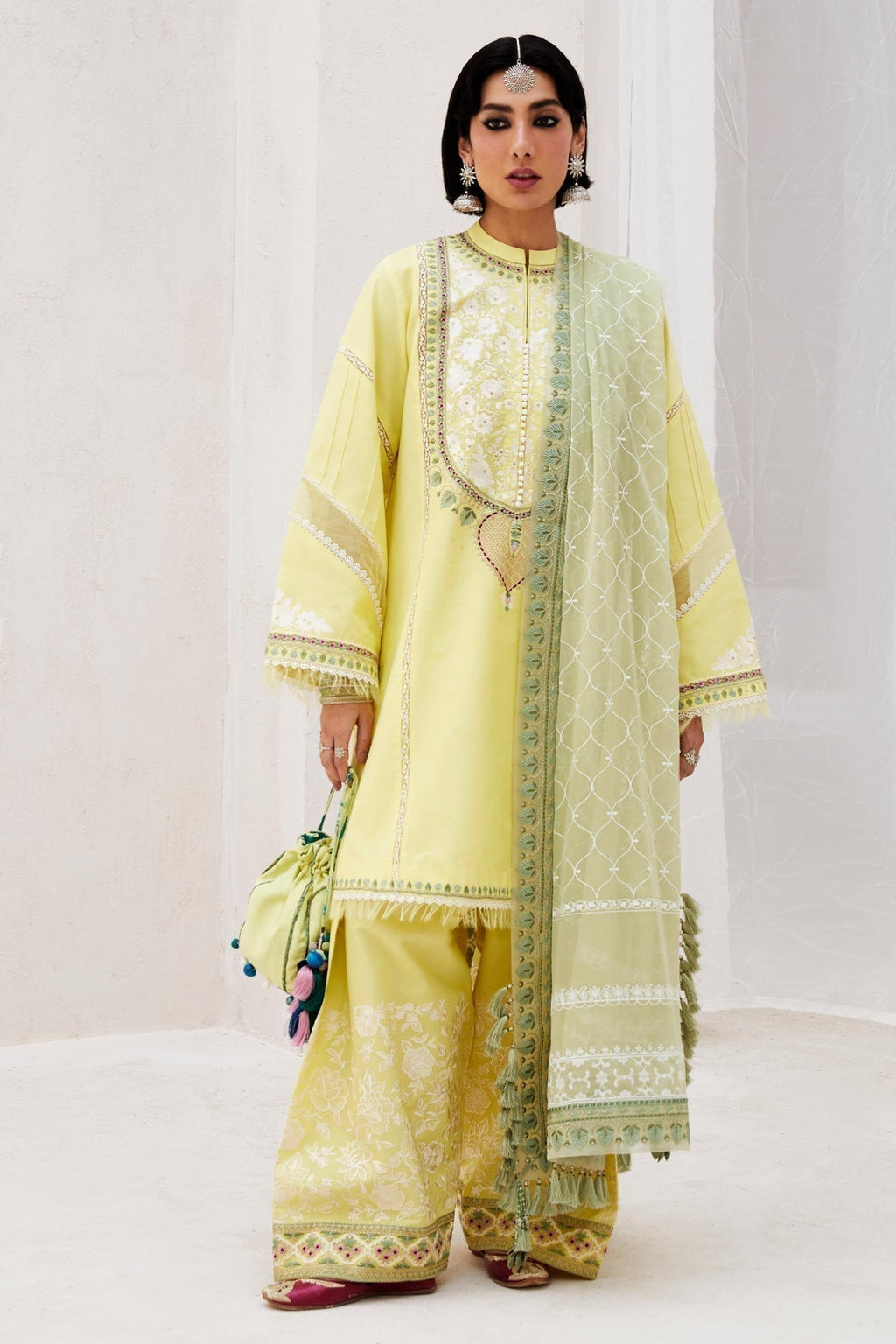 Zara Shahjahan | Luxury Lawn 24 | DILARA-15A - House Of Anaya