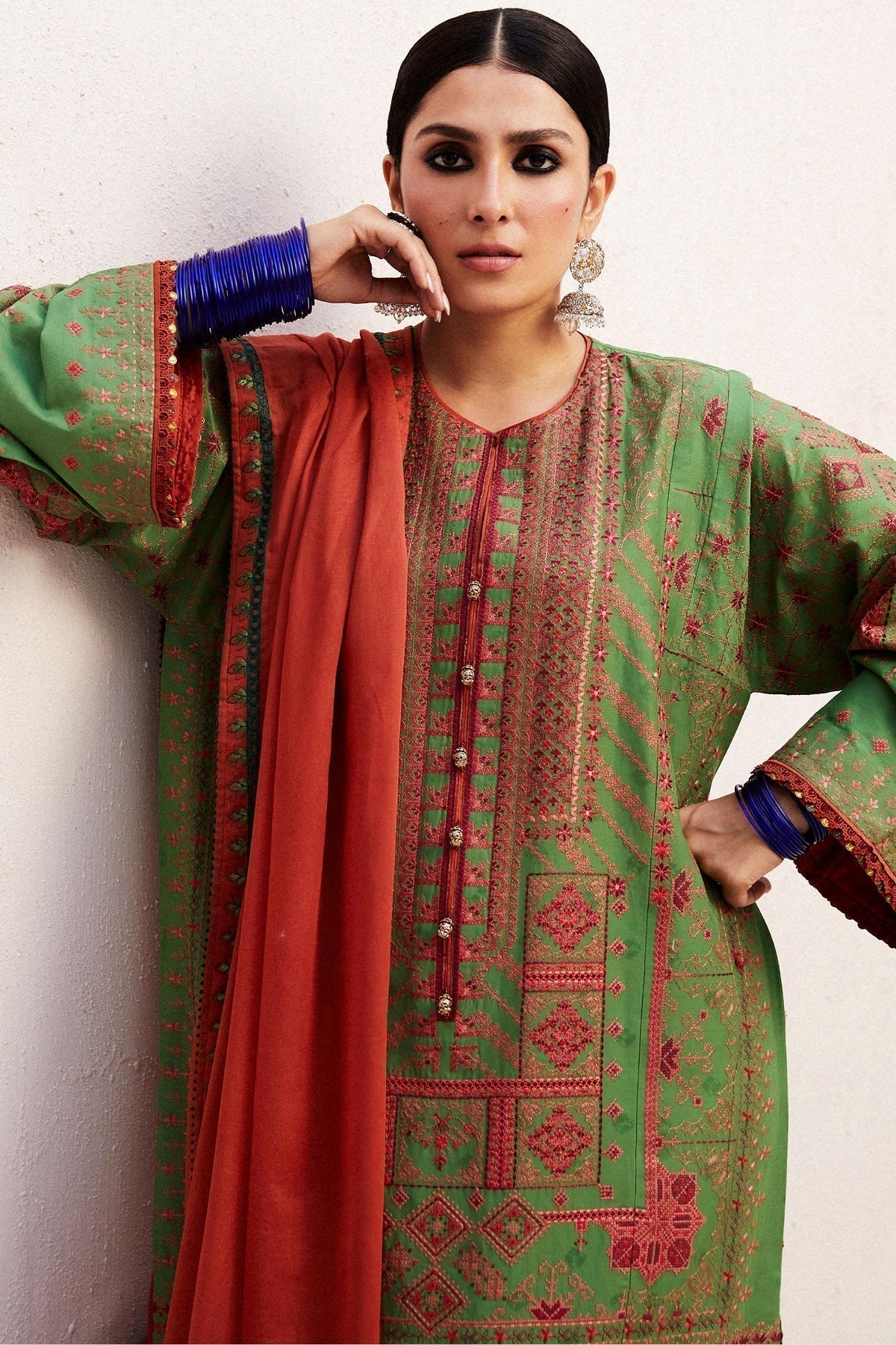 Zara Shahjahan | Luxury Lawn 24 | DIYA-2B - Riwayat-e-Khas
