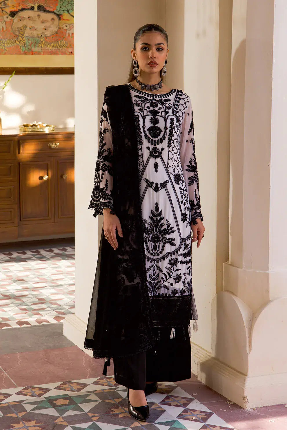Azure | Embroidered Formals | ZN-06 - Riwayat-e-Khas